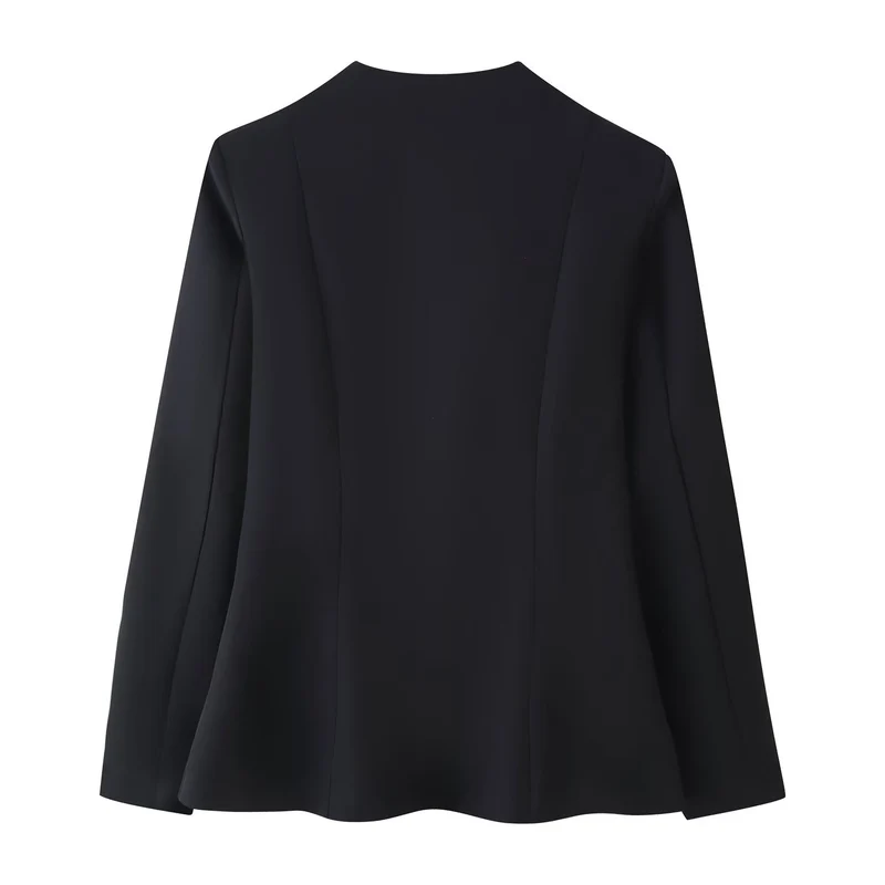 Damen Kurze Taillierte Jacke mit herzförmigem Cut-Out und Schößchen Drune