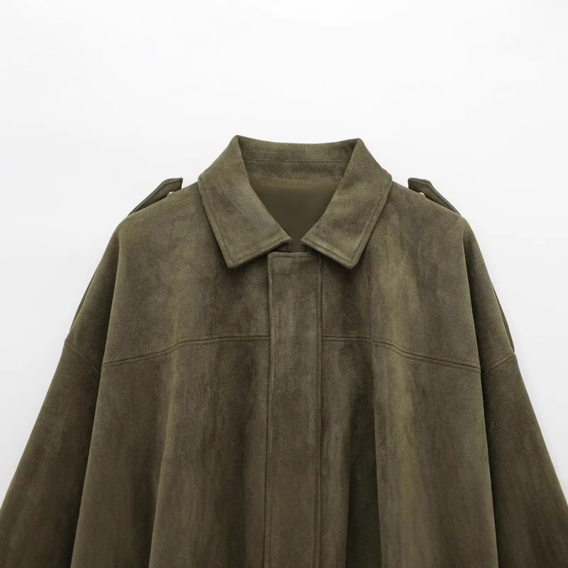 Damen Kurze Oversize‑Jacke im Cape‑Look mit ballonförmigem Saum Drune
