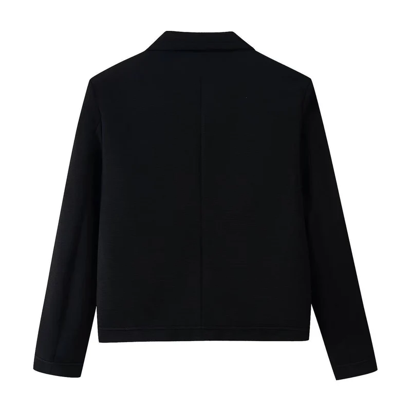 Damen Kurze militärisch inspirierte Jacke mit Knoten- und Kordelverschlüssen Drune