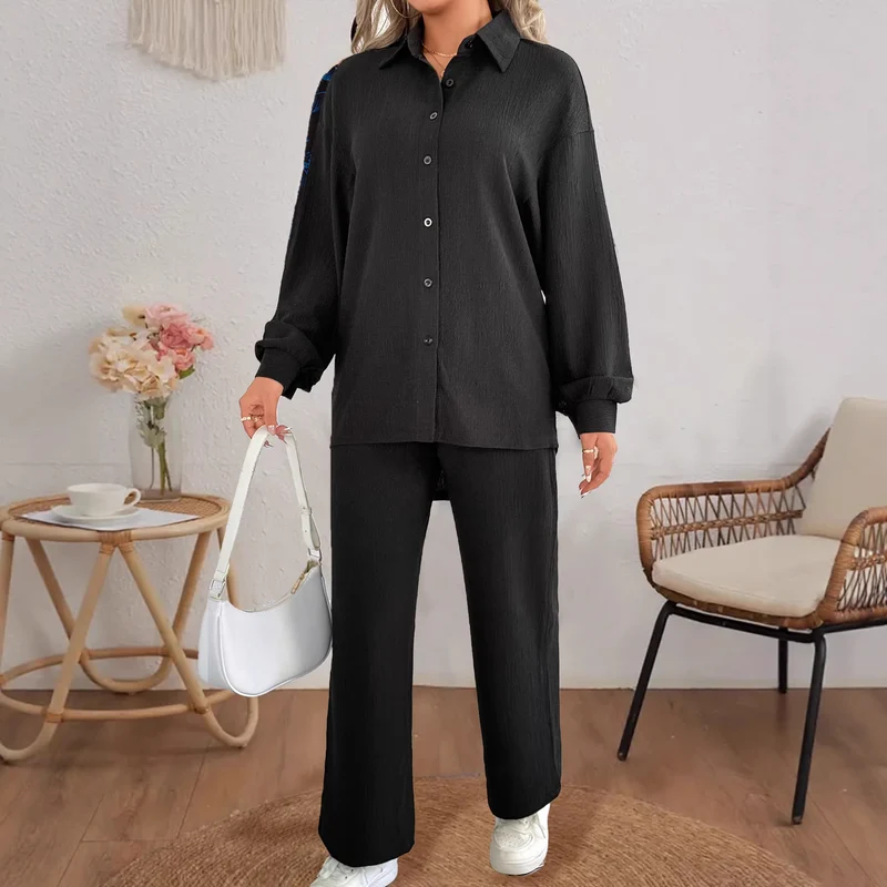Damen Elegantes Hemdanzug Drune