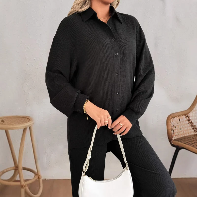 Damen Elegantes Hemdanzug Drune