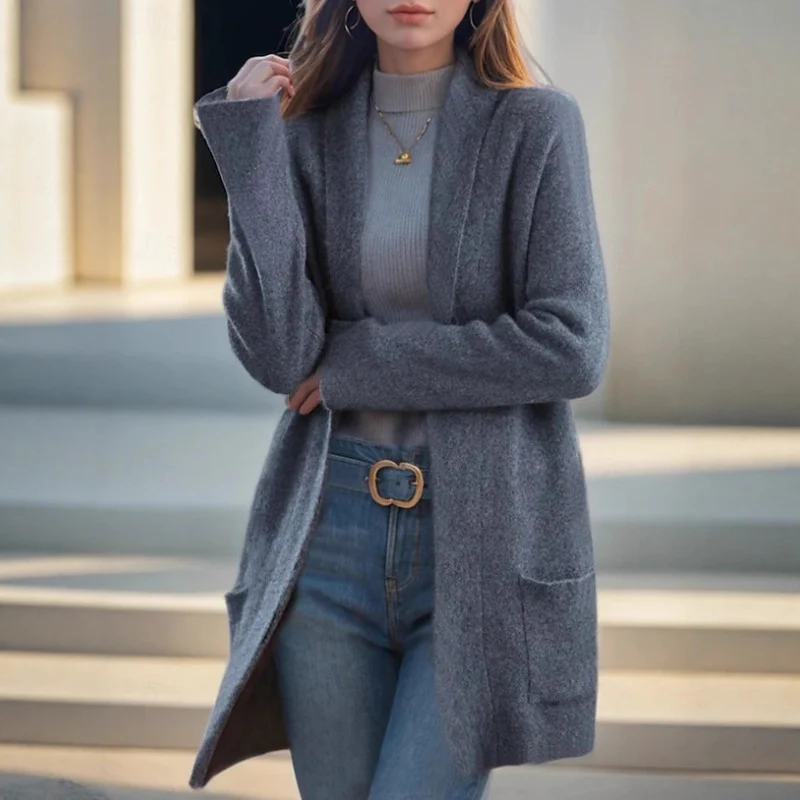Damen Eleganter und bequemer Strickblazer Drune