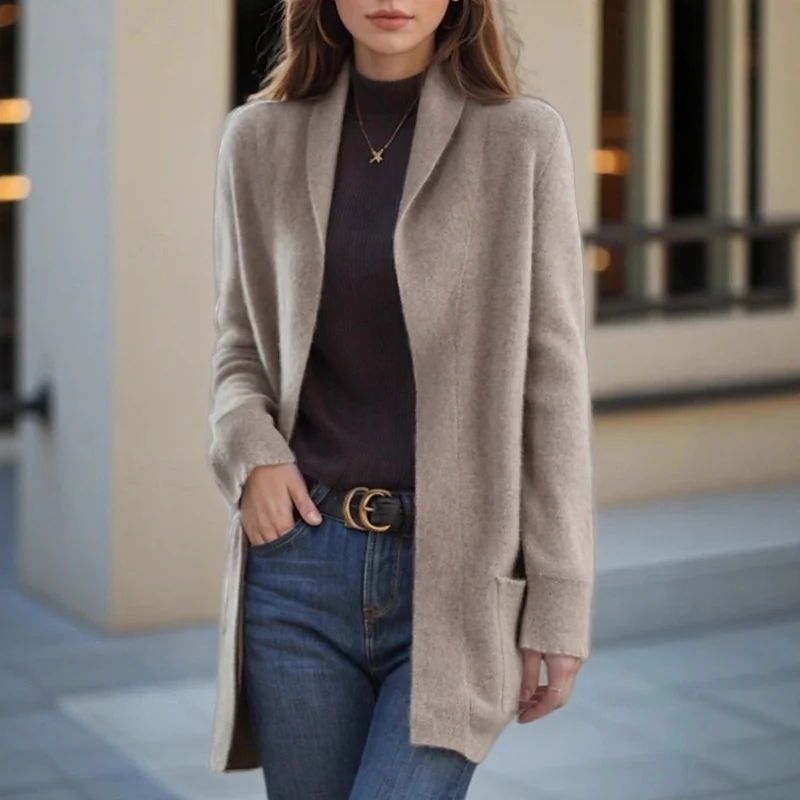 Damen Eleganter und bequemer Strickblazer Drune