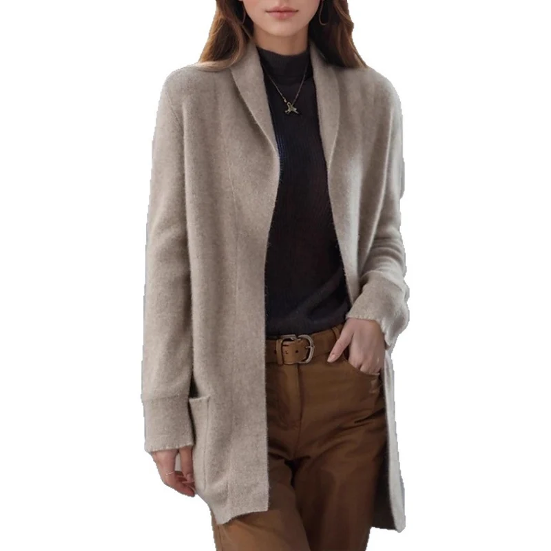 Damen Eleganter und bequemer Strickblazer Drune