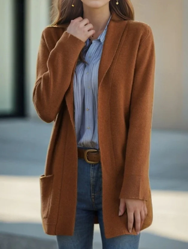 Damen Eleganter und bequemer Strickblazer Drune