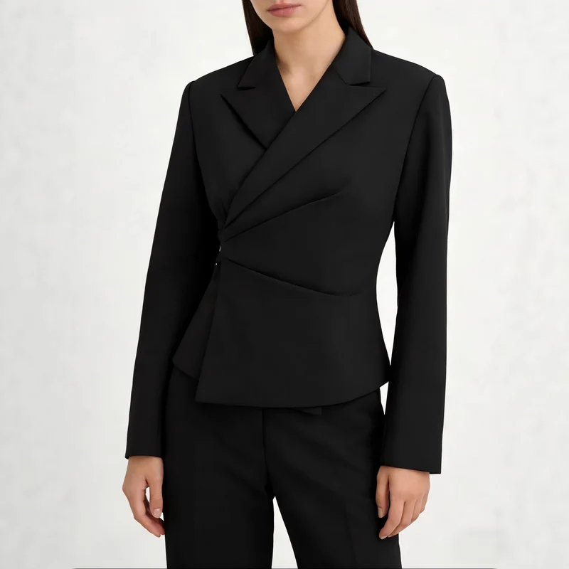 Damen Eleganter Tailored Blazer Drune