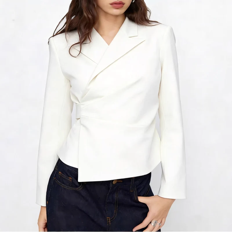 Damen Eleganter Tailored Blazer Drune