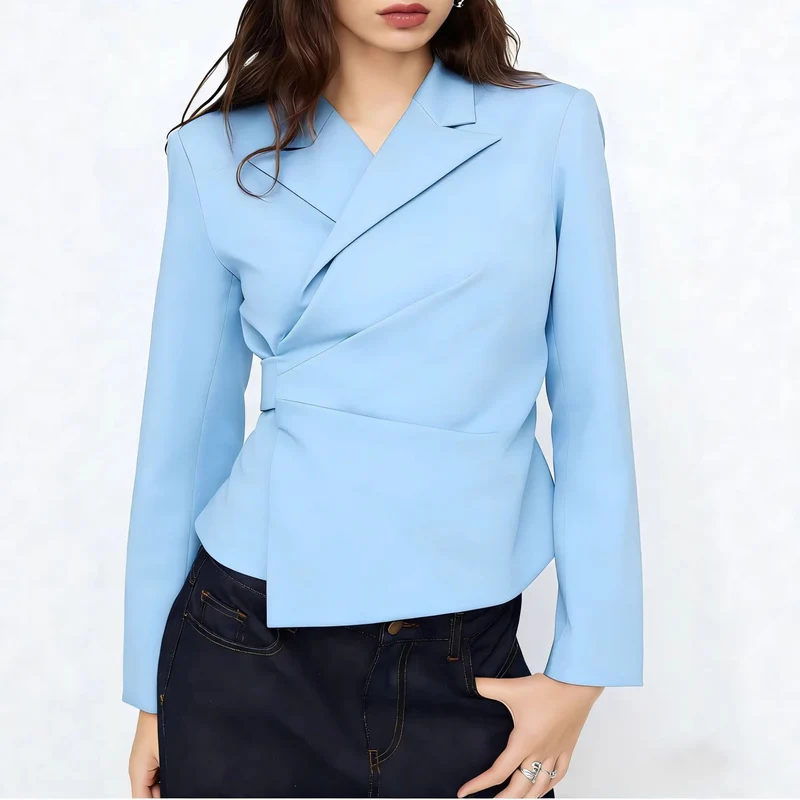 Damen Eleganter Tailored Blazer Drune