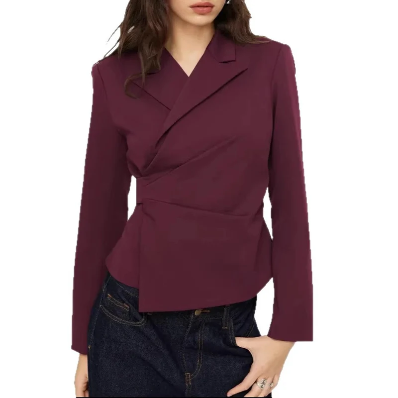 Damen Eleganter Tailored Blazer Drune