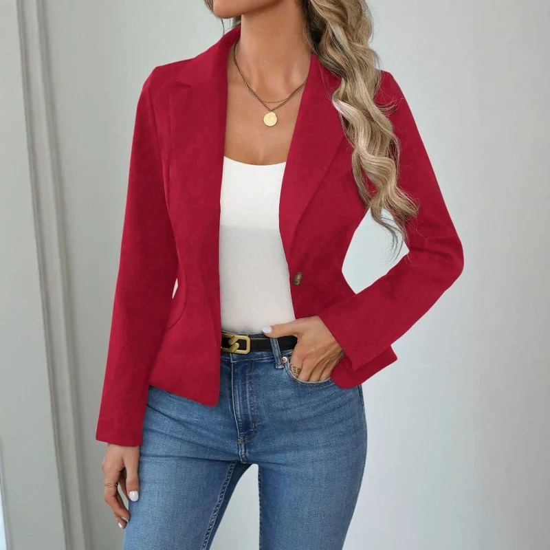 Damen Eleganter, taillierter Blazer mit edlem Schnitt Drune