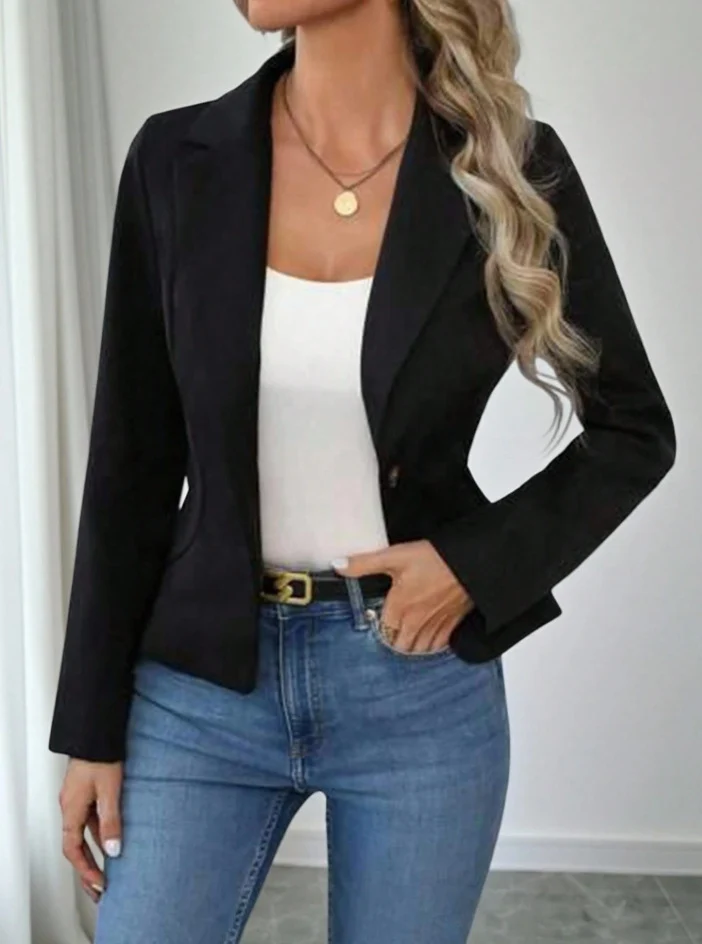 Damen Eleganter, taillierter Blazer mit edlem Schnitt Drune