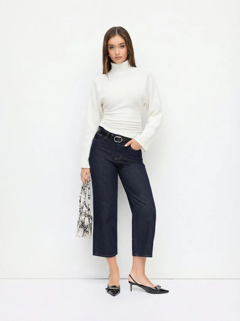 Damen Eleganter Rollkragenpullover Drune
