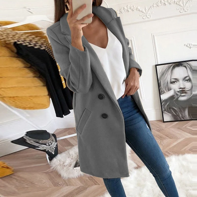 Damen Eleganter Oversize-Blazer Drune