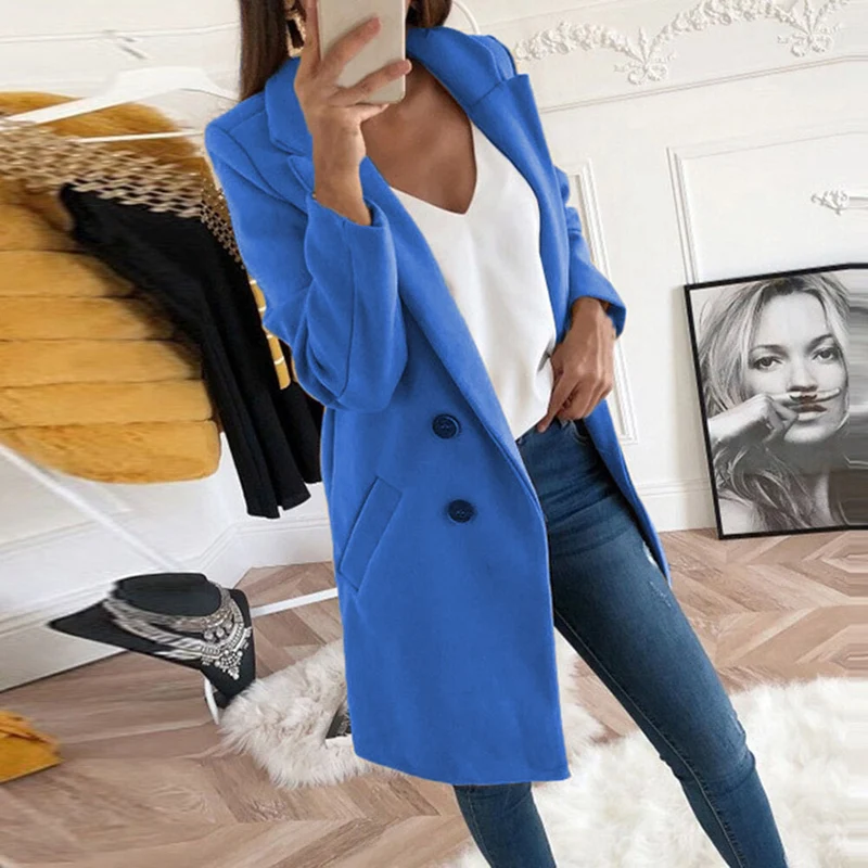 Damen Eleganter Oversize-Blazer Drune