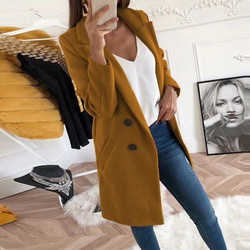 Damen Eleganter Oversize-Blazer Drune