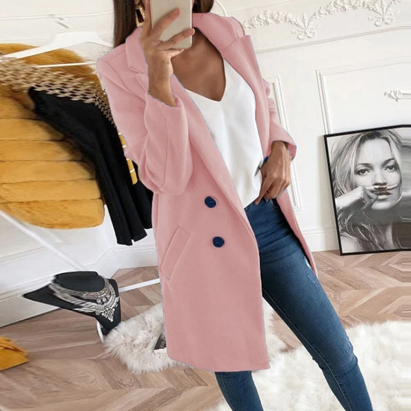 Damen Eleganter Oversize-Blazer Drune