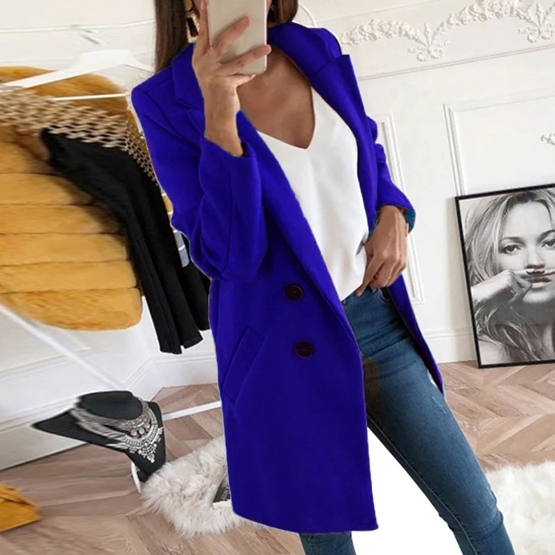 Damen Eleganter Oversize-Blazer Drune