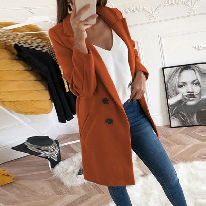 Damen Eleganter Oversize-Blazer Drune