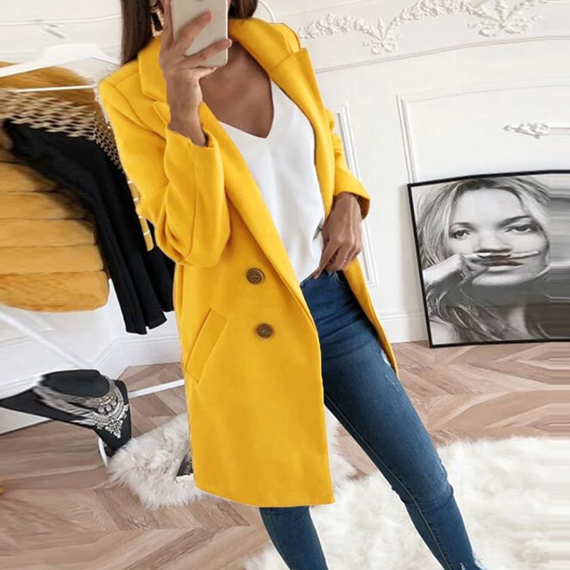 Damen Eleganter Oversize-Blazer Drune
