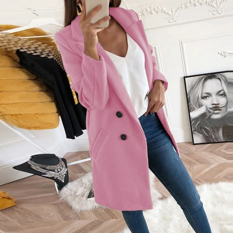 Damen Eleganter Oversize-Blazer Drune