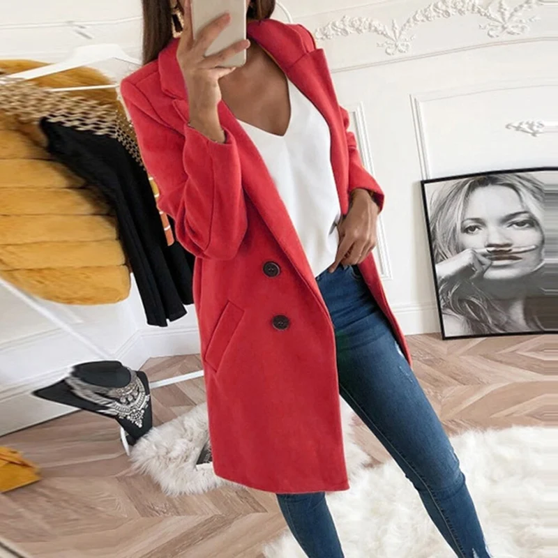 Damen Eleganter Oversize-Blazer Drune