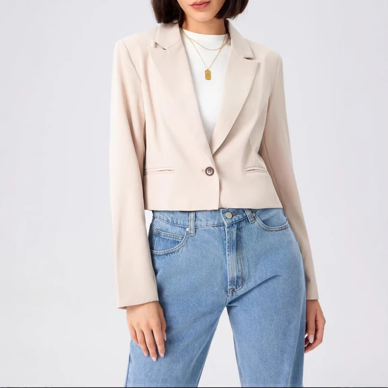 Damen Eleganter cropped Blazer Drune