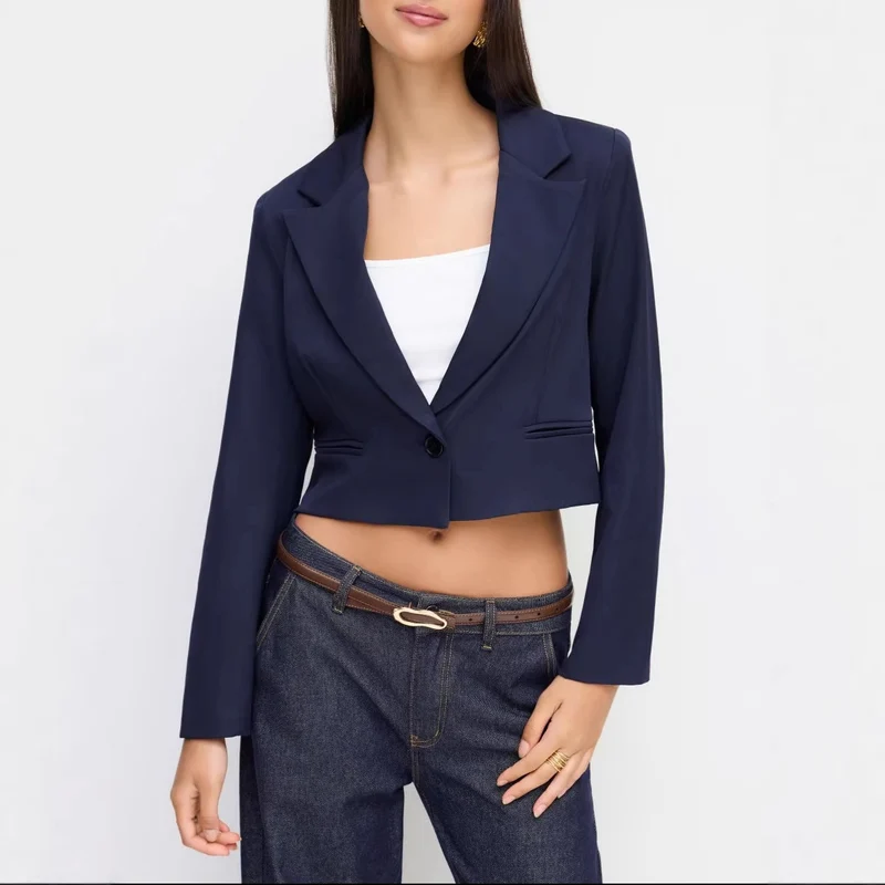 Damen Eleganter cropped Blazer Drune