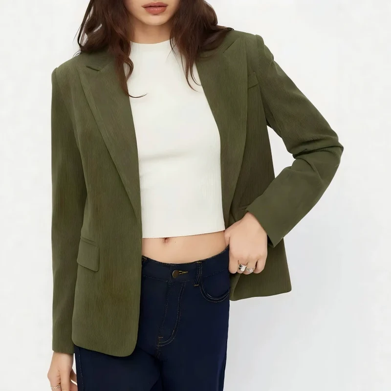 Damen Eleganter Cordblazer Drune