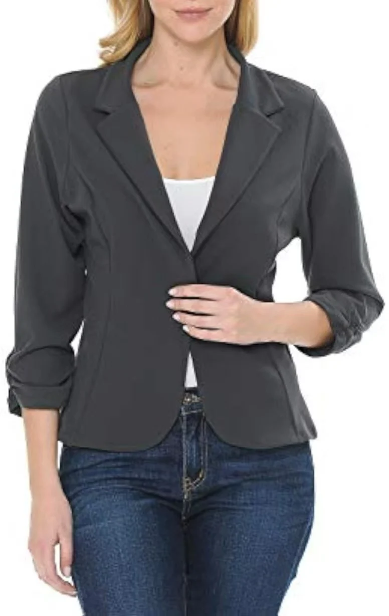 Damen Eleganter Blazer mit modernen Details Drune