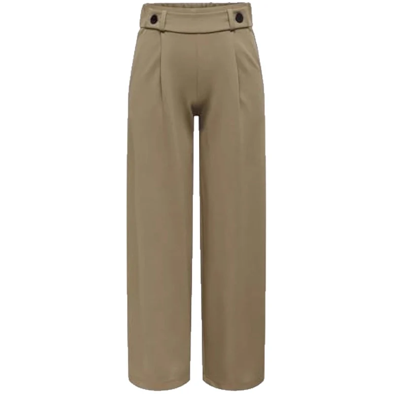 Damen Elegante weite Hose mit Knopfdetails Drune