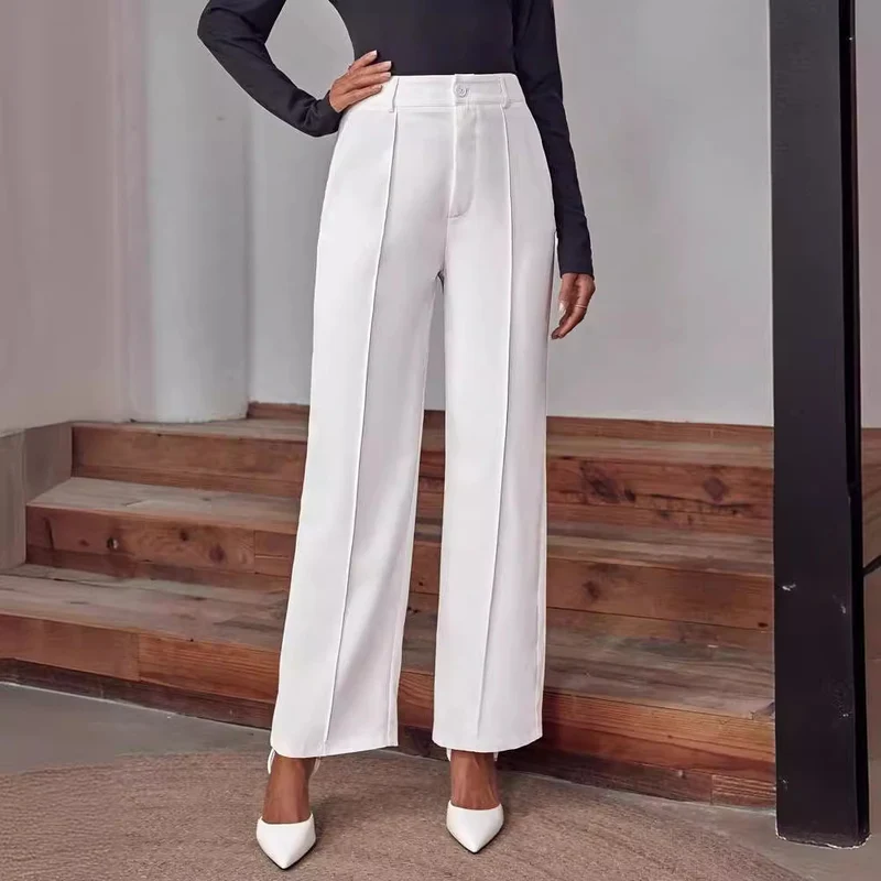 Damen Elegante und weite Stoffhose Drune