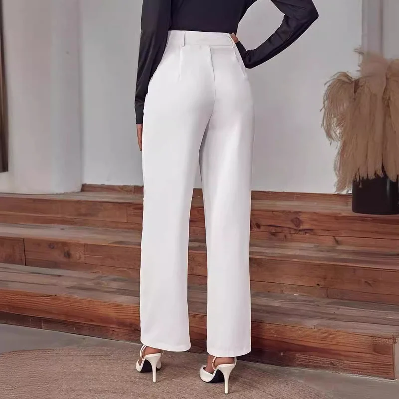 Damen Elegante und weite Stoffhose Drune