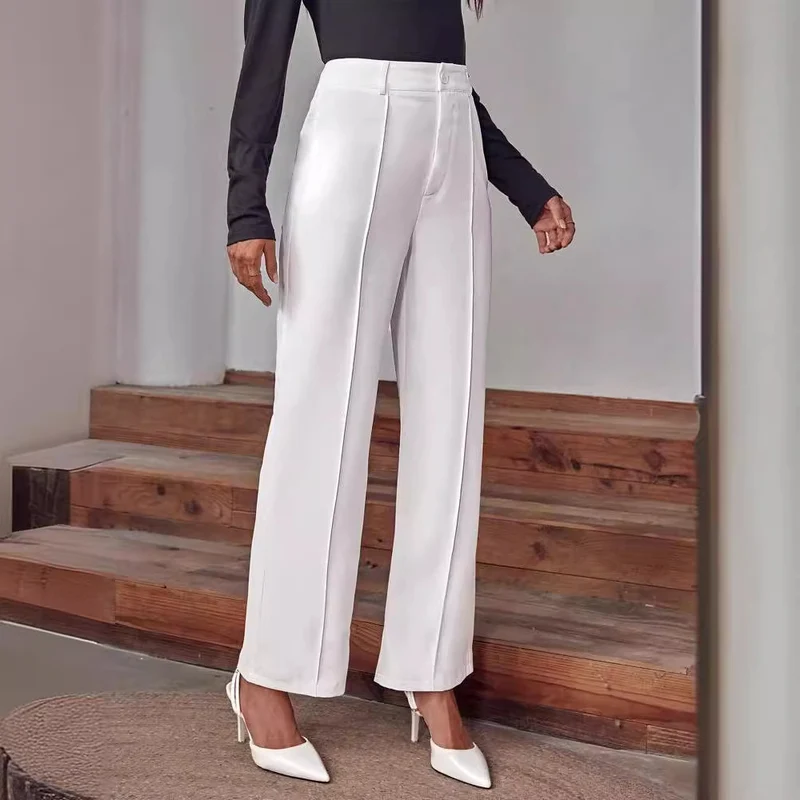 Damen Elegante und weite Stoffhose Drune