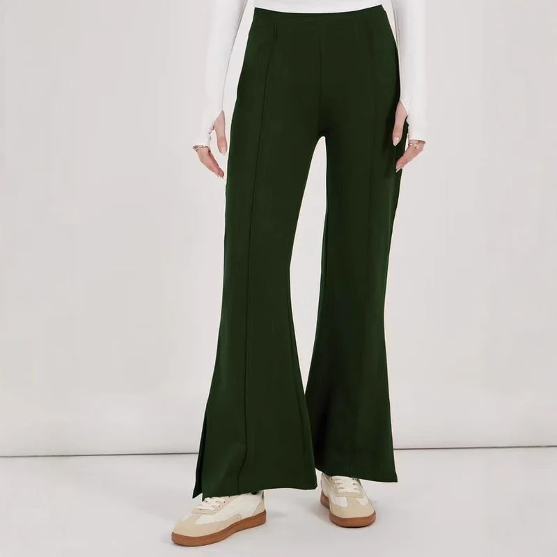 Damen Elegante und weit geschnittene Flared-Hose Drune
