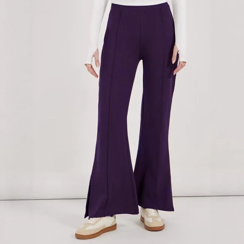 Damen Elegante und weit geschnittene Flared-Hose Drune