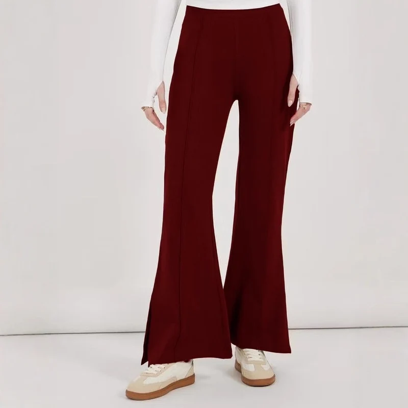 Damen Elegante und weit geschnittene Flared-Hose Drune