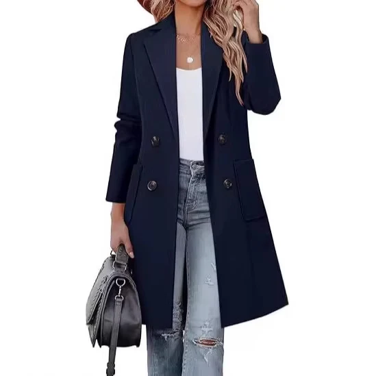 Damen Elegante und modische Longjacke Drune