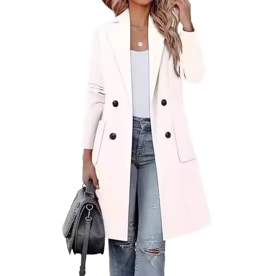 Damen Elegante und modische Longjacke Drune