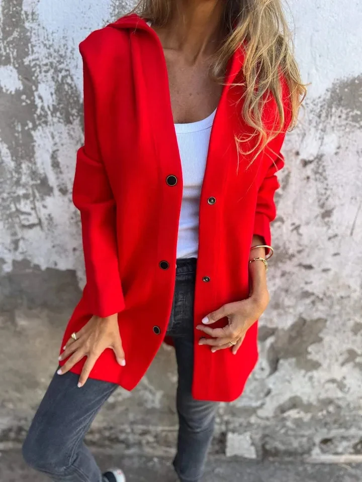 Damen Elegante und moderne Oversized-Jacke Drune
