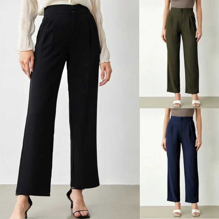 Damen Elegante und luftige Stoffhose Drune