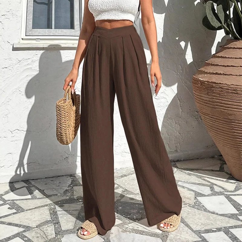 Damen Elegante und luftige Palazzo-Hose Drune