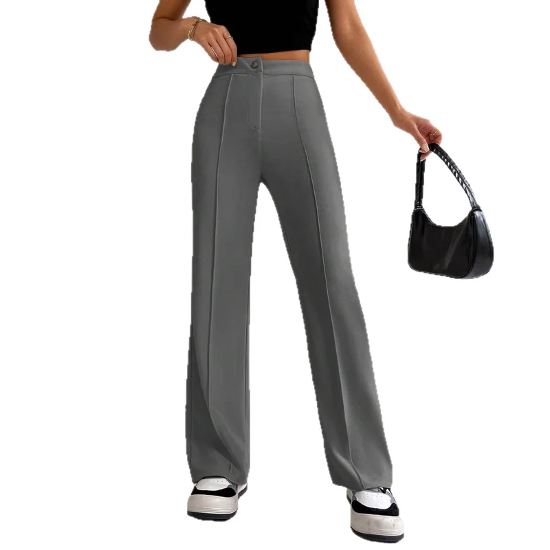 Damen Elegante und hoch geschnittene Stoffhose Drune