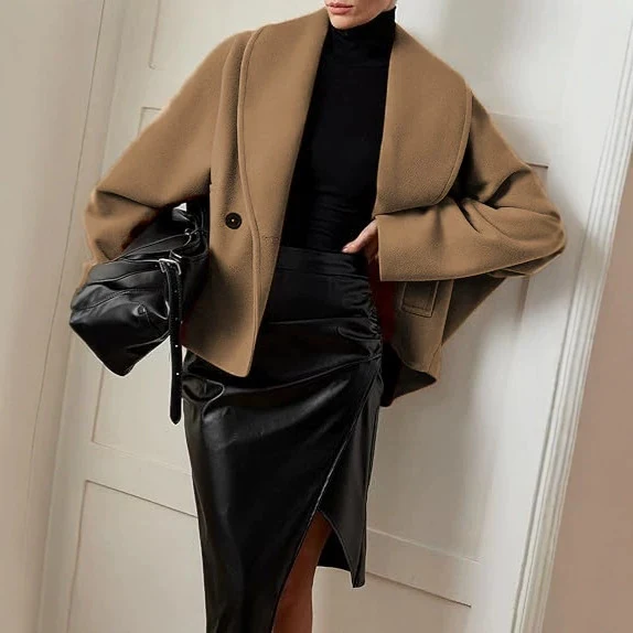 Damen Elegante Oversize-Jacke Drune