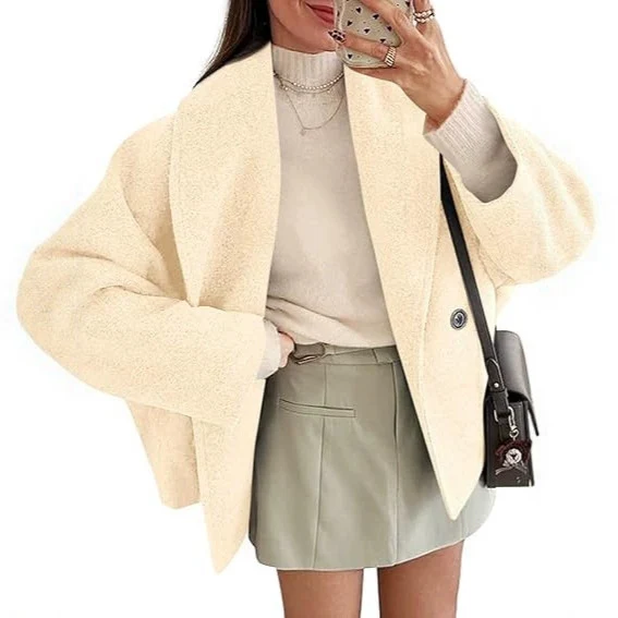 Damen Elegante Oversize-Jacke Drune