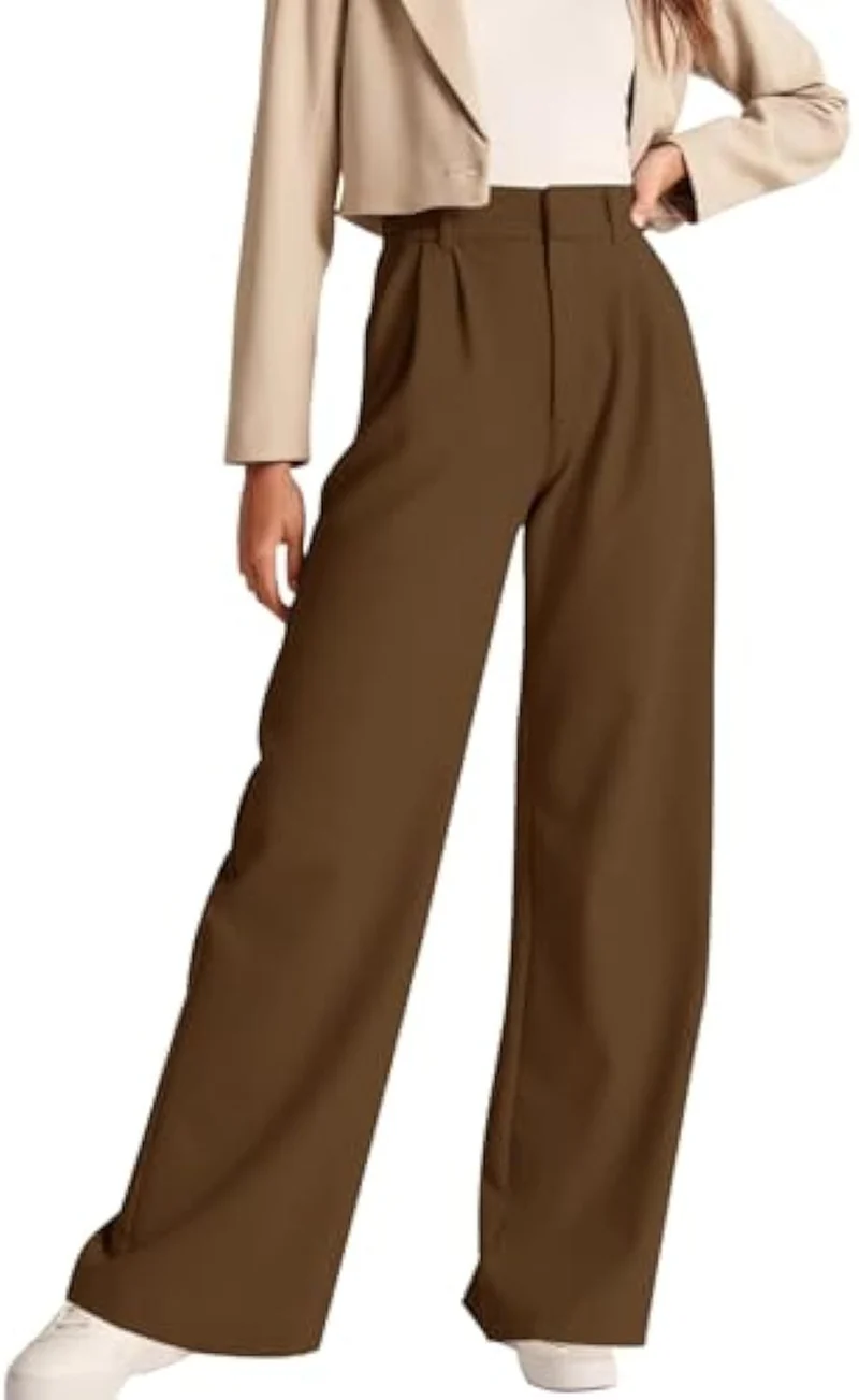Damen Elegante, hoch taillierte Stoffhose Drune