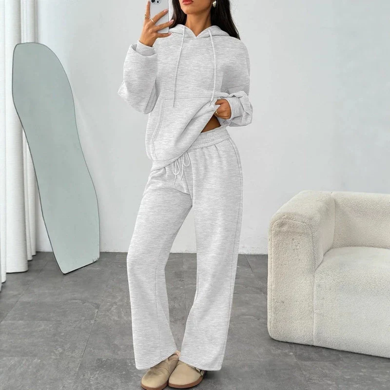Damen Bequemes Jogginganzug-Set Drune