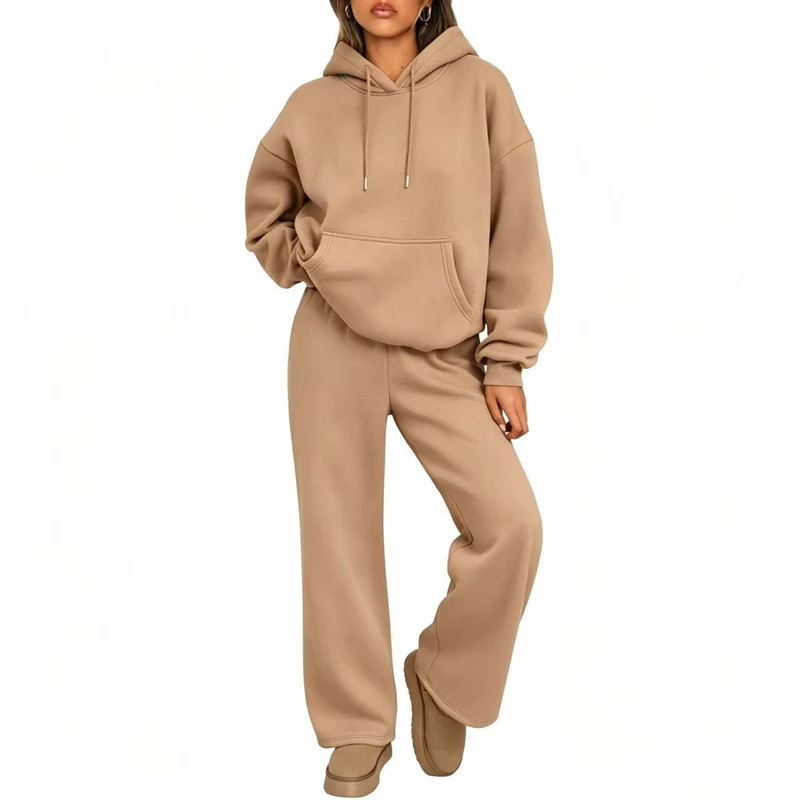 Damen Bequemes Jogginganzug-Set Drune