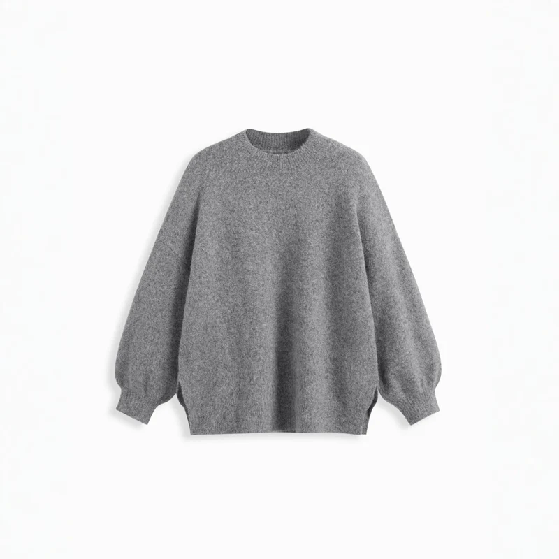 Damen Bequemer Oversized Pullover Drune