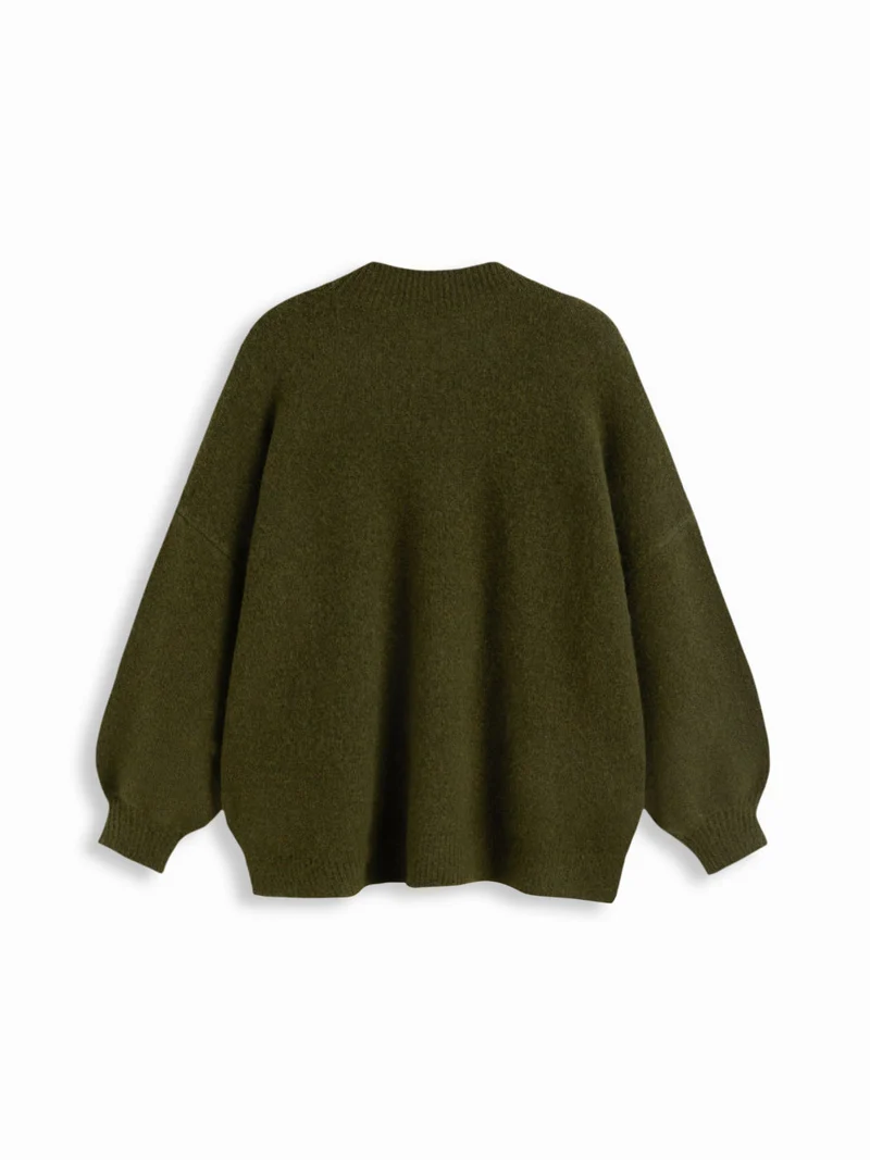 Damen Bequemer Oversized Pullover Drune