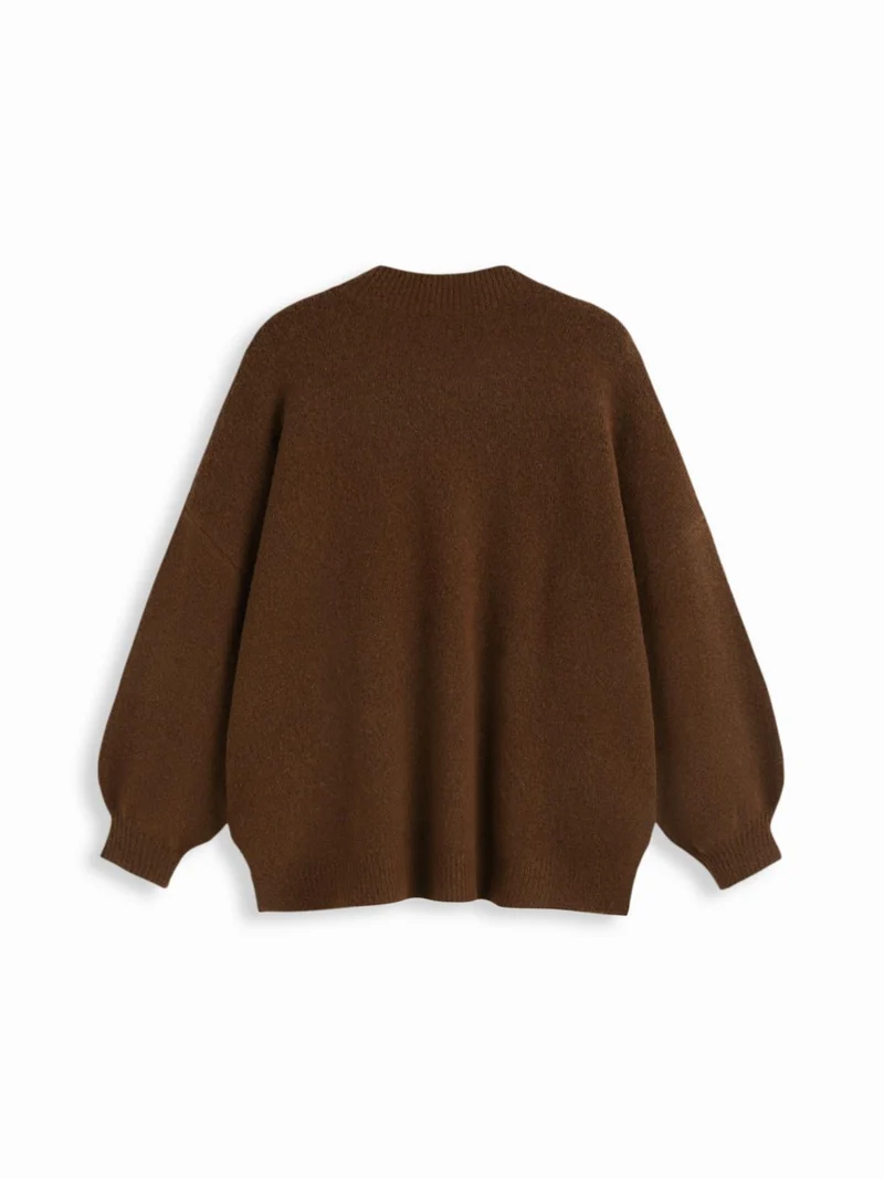 Damen Bequemer Oversized Pullover Drune